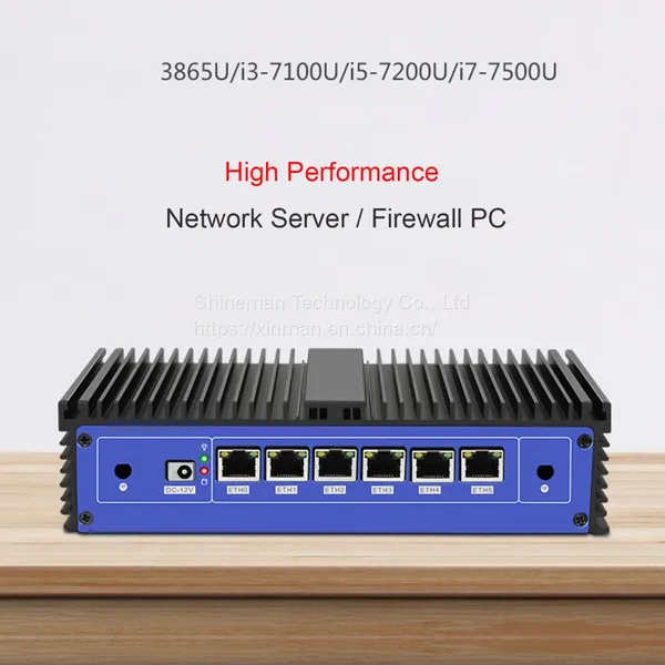 Intel 7th Gen Core i7-7500U Mini PC Thin Client 6GBe LAN Fanless Portable Computer