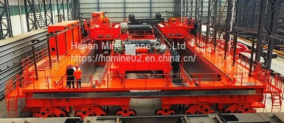 YZS Four Beams 350 Ton Main & Aux. Hooks Foundry Crane A8 Whole Circule photo-4
