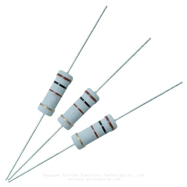 MOF Resistor 0.5W 0.25W 1W 2W 3W 5W 0.1R To 10Mohm Resistance Customizable Metal Oxide Film Resistor