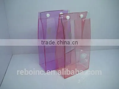 PVC Promotional Button Closure Packing Bag DXC1212-09 photo-3