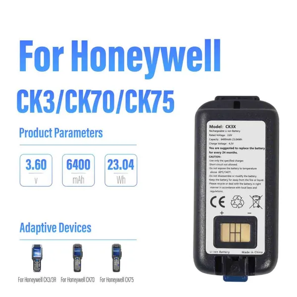 Factory Hand Scanner Batteries for Honeywell Ck3 Ck3X Ck3xr Ck65 Ck71 Ck75 Barcode Scanner photo-5