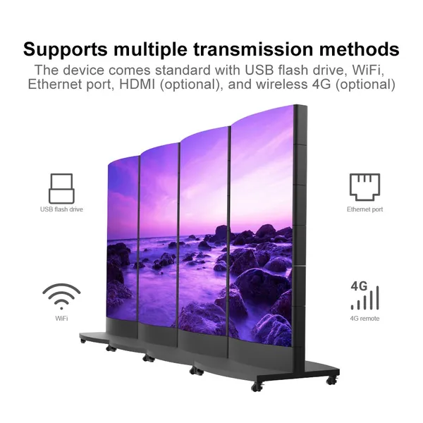 LED Mechanical Rotating Poster Screen Full-color LED Display Flight Case Shopping Mall Advertising Machine Display High-brightness Large Screen photo-3