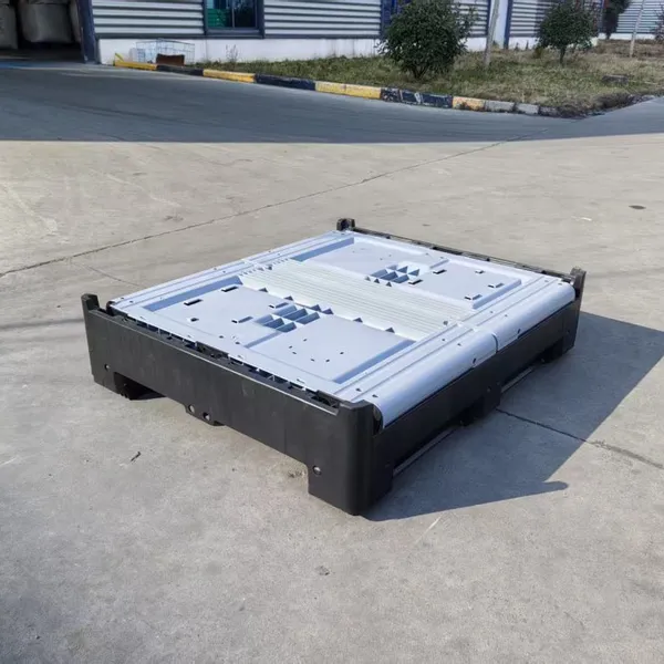 Euro Standard Plastic Pallet Bin Nestable for Warehouse Storage & International Freight photo-3