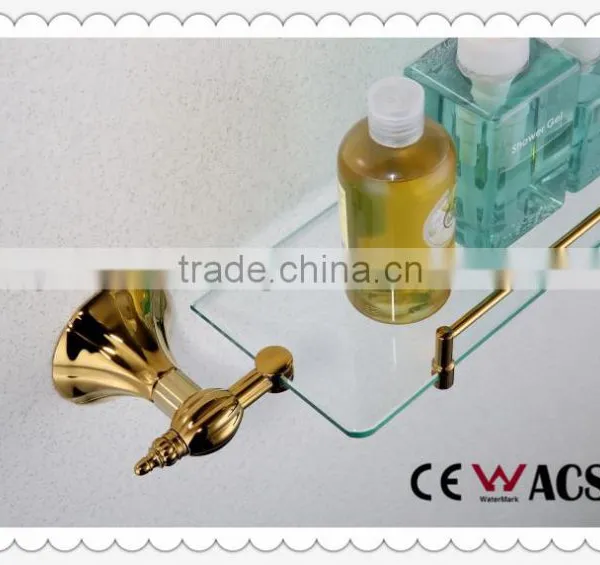 Titanium Bathroom Glass Shelves Bathroom Fittings Bathroom Accessaries Bath Glass Shelf photo-3