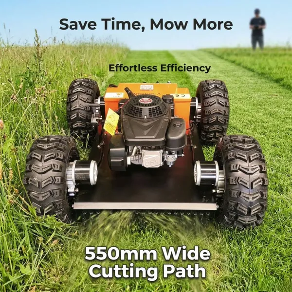 Vigorun Portable Lawn Mower Long Lifespan & Durable Mini Remote Control Lawn Mower for Greenhouses