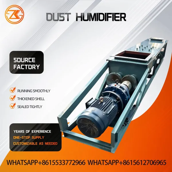 DSZ Single Shaft Dust Humidifier Small Footprint For Small Baghouse Dust Hopper Ash Wet Mixing Equipment photo-4
