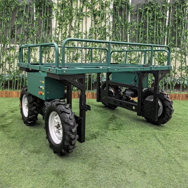 Electric Remote Control Transporter Dual 1500W Brushless Motors Robot Mobile Platform For Municipal Landscaping