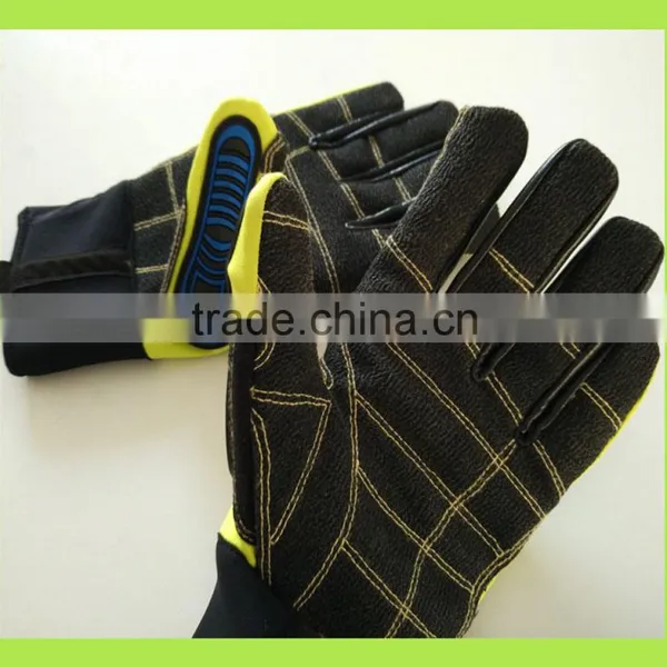 Oil-Resistant Working Gloves Impact Glove Oil and Gas Sandy Nitrile Gloves Work Glove photo-4