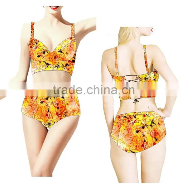 (ODM/OEM Factory)Custom Tankinis Set Sexy Bodysuit COMIC SWIMSUIT Digital Printing Swimwear Women, Swimwear Tops Fashion Women photo-6