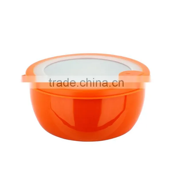 Caitang Factory Stainless Steel 3pcs Salad Bowl Set Food Serving Bowl Set With Lid photo-5