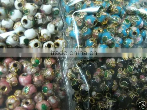 Metal Beads, Cloisonne Beads, Necklace Spacer Decoration 5mm Charm Spacer