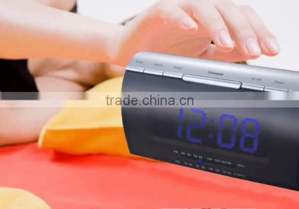 Stylish Red LED With Dimmer PLL Alarm Clock Radio photo-3