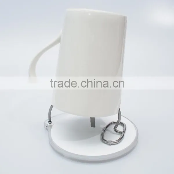 2016 New Fashion Stainless Steel Animal-shaped Cup Holder With White Ceramic Coaster photo-2