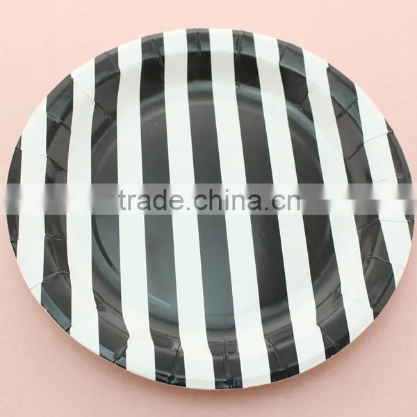 Happy Party Products Supplies Fancy Party Paper Plates,Round Paper Dish photo-5
