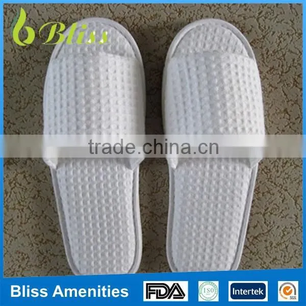 N26 High Quality Customizable Open Toe Waffle Disposable Hotel Slippers photo-3
