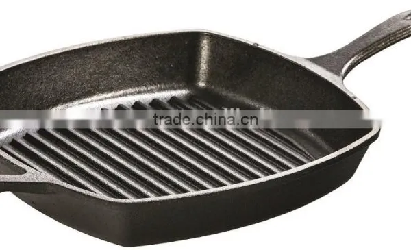 Cast Iron Cookware BBQ Non-stick Grill Pan/ Steak Pan/roasting Pan Grill photo-2
