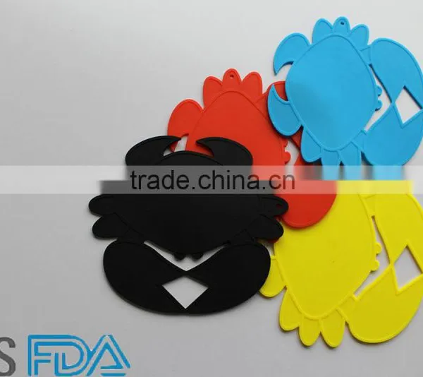 Silicone Crab Placemat Chinese Factory Wholesale Portable High Quality Crab Little Cute Table Mats photo-6
