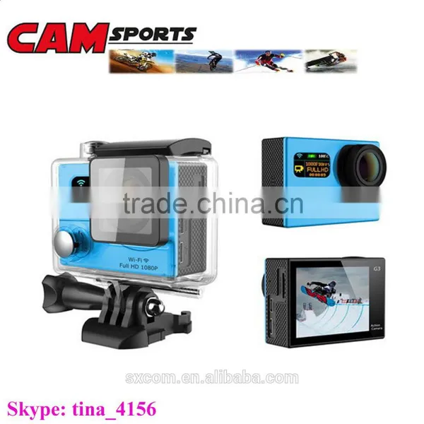 2.0" LCD+0.95" OLED Dual Screen WiFi 1080p Full HD Sport Camera photo-4