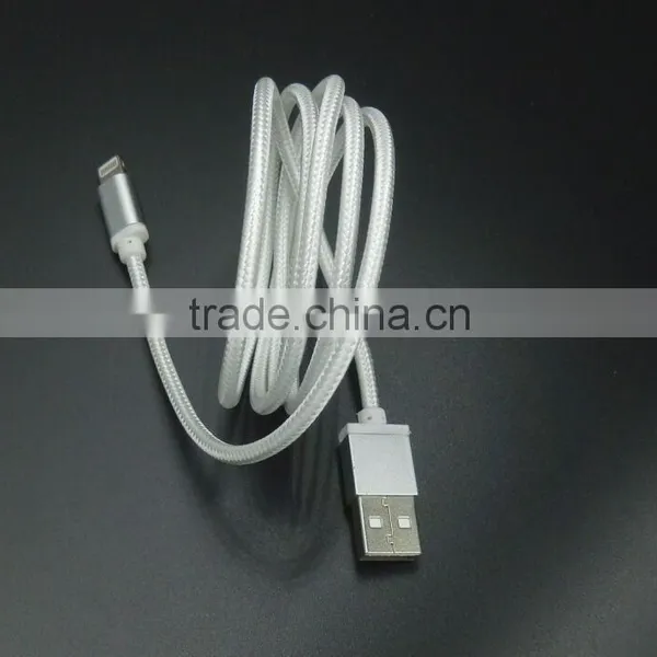 Factory Wholesale Weave Fast Charging 1M USB Data Cable for IPHONE 6 PLUS 6G 5S 5G 5 photo-2