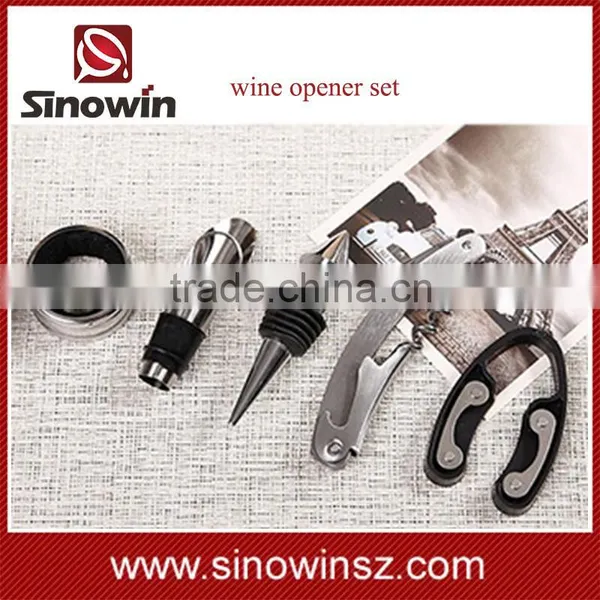 Bottle Shaped Red Wine Opener Set 3 in 1 Bottle Opener photo-4