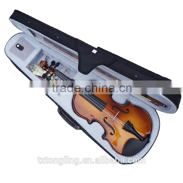 Popular Student Violin With Dark Color Immtation Ebony Accessories Violin 4/4 Quality Choice photo-2