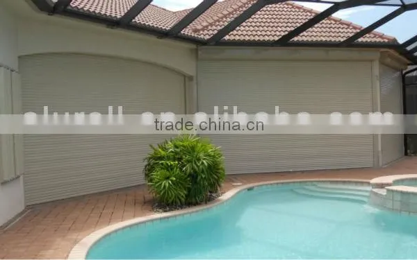 Remote Motor Raidio Control Aluminum Roller Shutter Window