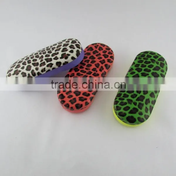 Leopard PU Leather Hard Metal Eyewear Case photo-2