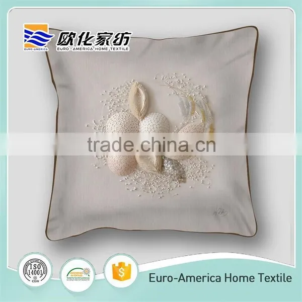2016 100% Cotton New Style Design Small Stones Sofa Pillow Cushion Cover photo-4