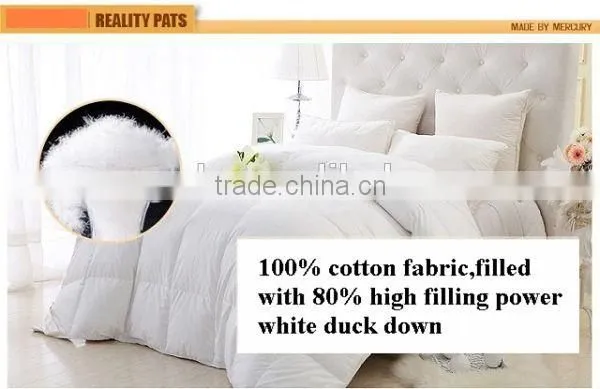 Double Layer Fabric 90%White Duck Down Duvet/Comforter photo-4