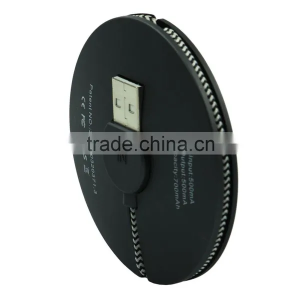 Round Jump Starter 700mAh Power Bank Charger photo-4