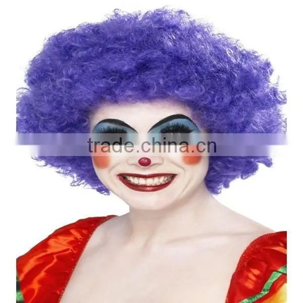 Multi Color Afro Wig Clown Disco Circus Costume Curly Hair Wig Adult Child photo-4