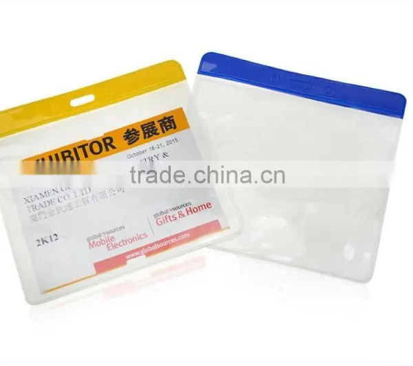 Clear PVC ID Card Working Card Badge Holder photo-5