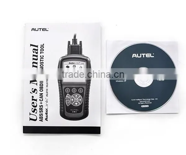 Original Autel Autolink AL619 ABS/SRS + CAN OBDII Diagnostic Scan Tool Turn off Check Engine Light Clears Codes Resets Monitors photo-5
