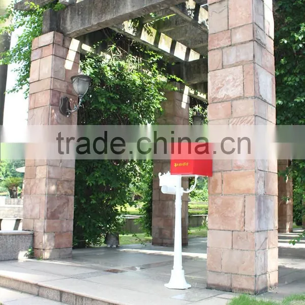 Foshan JHC-1029 Post Mounted Aluminum Mailbox/Decorative Letterbox/Outdoor Standing Postbox For Garden photo-2