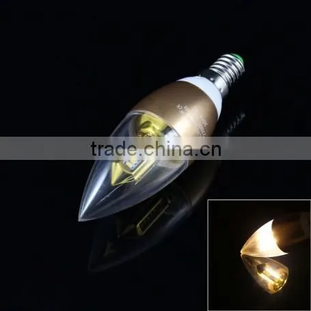 LED Candle Bulb Gold E14 Led Candle Bulb 3014SMD Warm White Champaign Led Candle Light photo-5