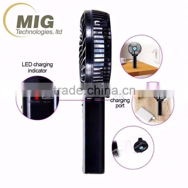 Rechargeable USB Desk Portable Pocket Mini Fan Handheld Travel Blower Air Cooler photo-5