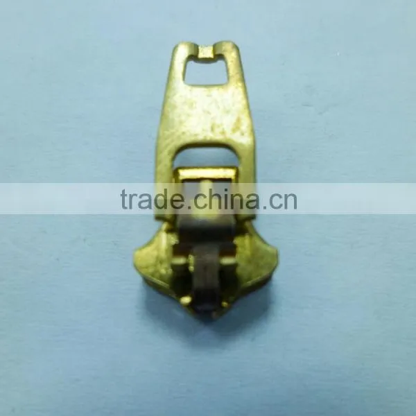 3# Brass Zipper 45YG Brass Slider Auto-lock Zipper Slider Pin-lock Zipper Slider Jeans Zipper Slider