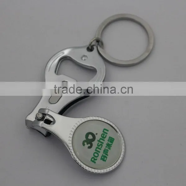 Hot sale fashion custom metal keychain nail clip