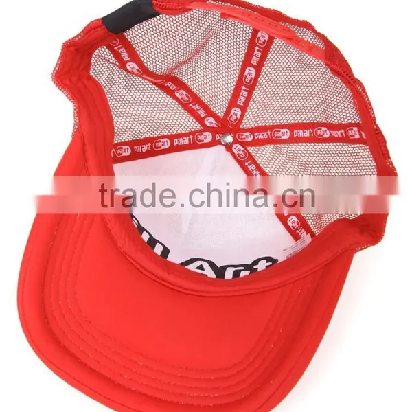 Red 5 Panel Custom Foam Image Printing Trucker Hats photo-3
