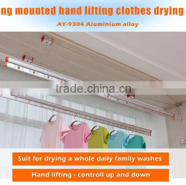 Lifting Wall Mounted Clothes Rack Aluminum Clothes Drying Rack Aluminum Clothes Airer photo-2