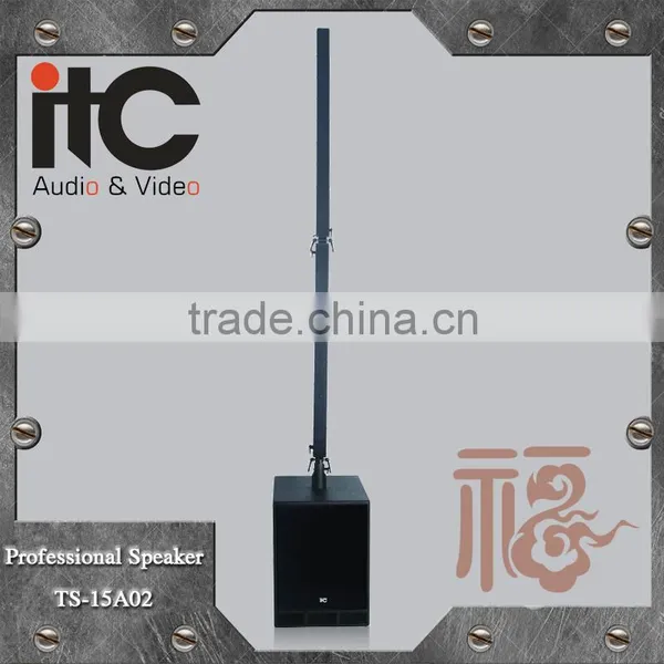 ITC TS-15A02 Series 1000W 4ohm 2 Way Hi Fi Active Array Line Speakers photo-2