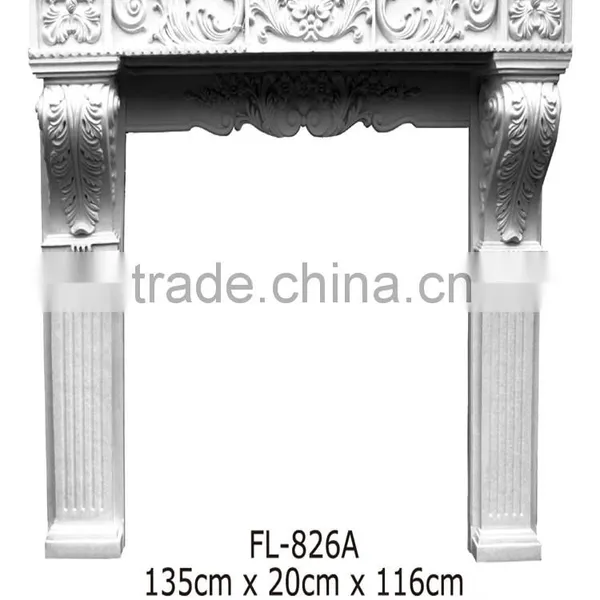 Polystyrene High Quality Beautiful PU Decorative Window Surrounds/marble Fireplace Surround photo-3