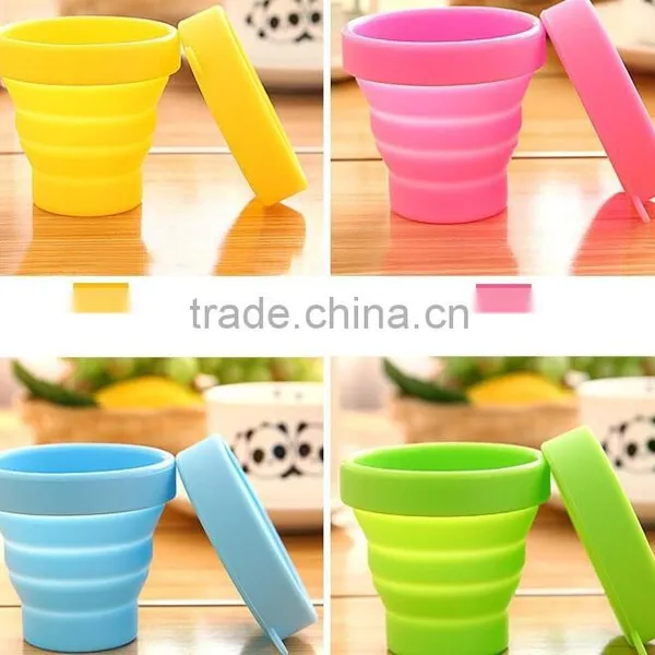 Food Grade Heat Resistance Folding Silicone Cup for Travel Outdoor Camping photo-5