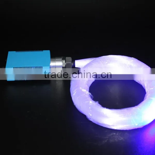 Small size single white color fiber optic led light source with dimmer function