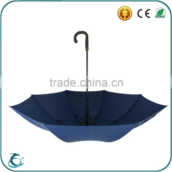 Top Quality Automatic Open Fiberglass Frame Windproof Straight Umbrellas photo-5