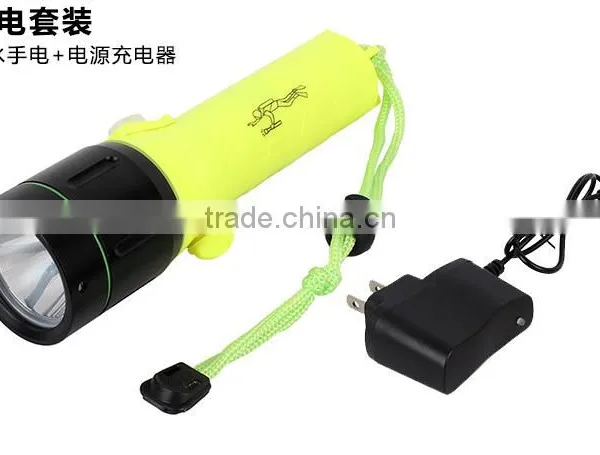 Hot Sales Factory Supply Rechargeable Waterproof Torch Light T6 LED Diving Powerful Led Flashlight photo-6