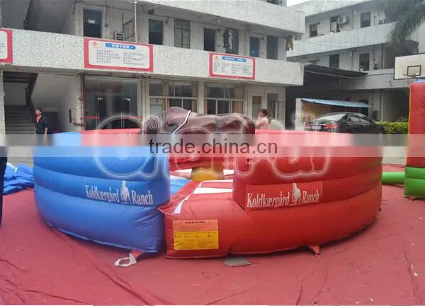 2016 Hot Sale Inflatable Mechanical Rodeo Bull Game With Inflatable Mattress China Supplier photo-5