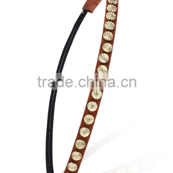 Womens Fashion Chain Jewelry Hollow Rose Flower Elastic Hair Band Headband photo-6