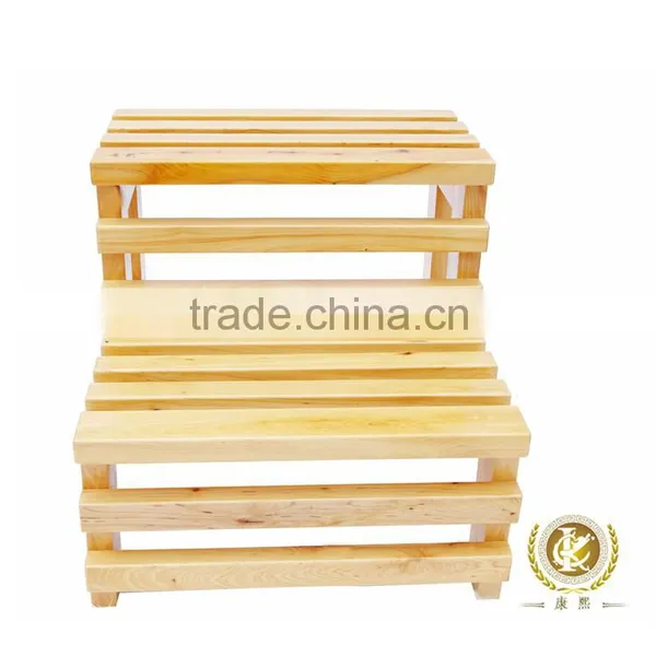 Chinese Wooden Product Wooden Stool Twin Towel Stool photo-3