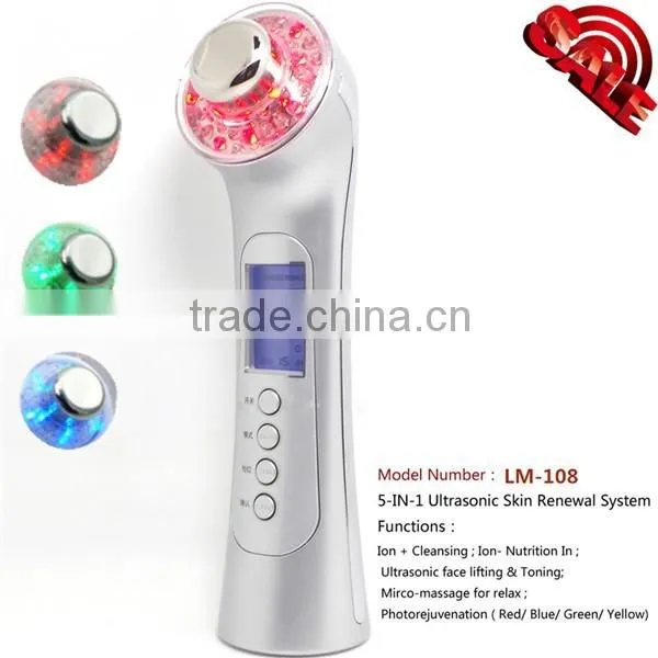5 in 1 Ultrasonic Facial Massager Ionic Facial Massager as Seen on tv photo-2